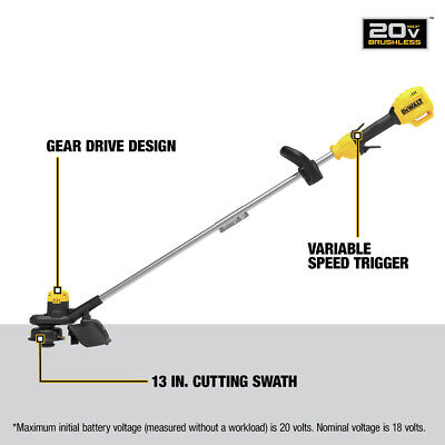 DEWALT DCST925B 20V MAX Lithium-Ion 13" Cordless String Trimmer (Tool Only) New