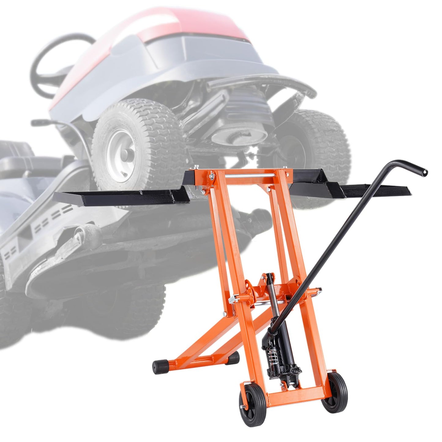 500 LB Hydraulic Lawn Mower Lift | Heavy-Duty Jack for Riding & Zero Turn Mowers