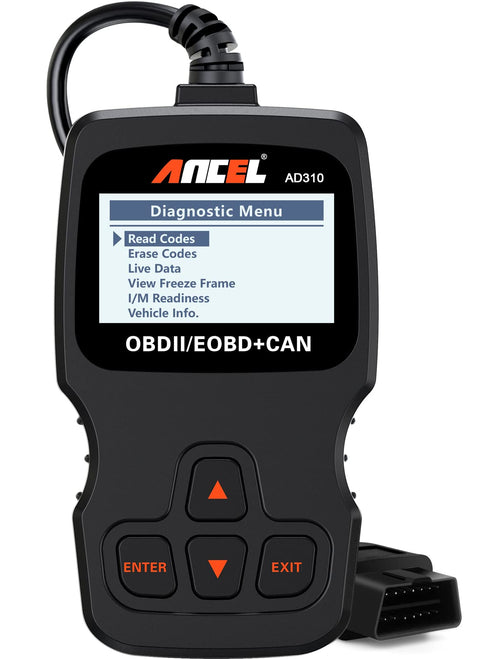 AD310 OBD II Scanner | Universal Car Engine Fault Code Reader, Read & Clear Error Codes, Compatible with 1996+ Vehicles