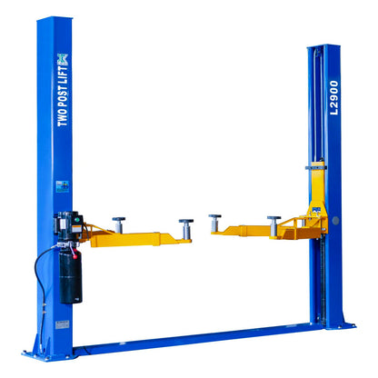 L2900 9,000 LB 2-Post Car Lift Auto Hoist with 12-Month Parts Replacement