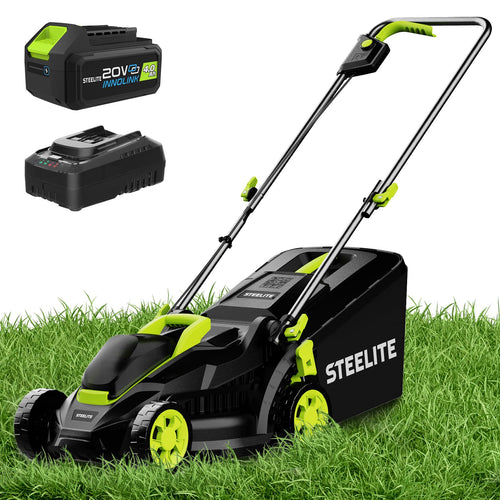 Lawn Mower 3-Inch Cordless | 21V Brushless Electric Mower with Battery & Bag